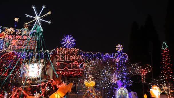 Weihnachtsbeleuchtung — Stockvideo