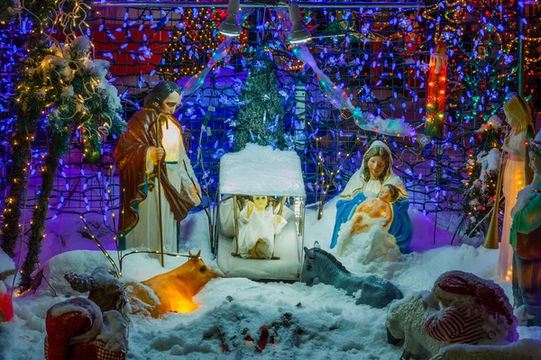 Christmas lights display — Stock Photo, Image