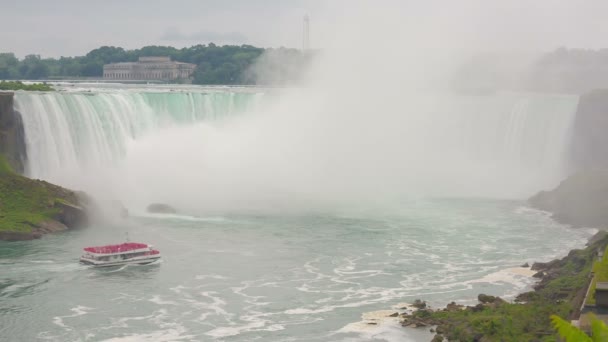 Vista de las Cataratas del Niágara desde la Torre Skylon — Vídeos de Stock