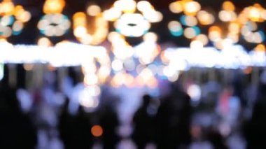 Atlıkarınca ışıklar bokeh