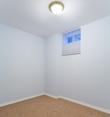 Boş Bodrum yatak odası iç tasarım