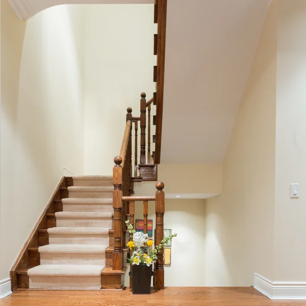 Wooden staircase interior — Stock Photo, Image