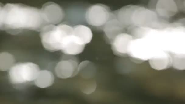 Bokeh van zon blikken — Stockvideo