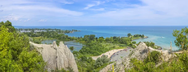 Panorama de Scarborough Bluffs. Toronto, Canadá — Fotografia de Stock