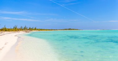 Panoramik tropikal plaj 