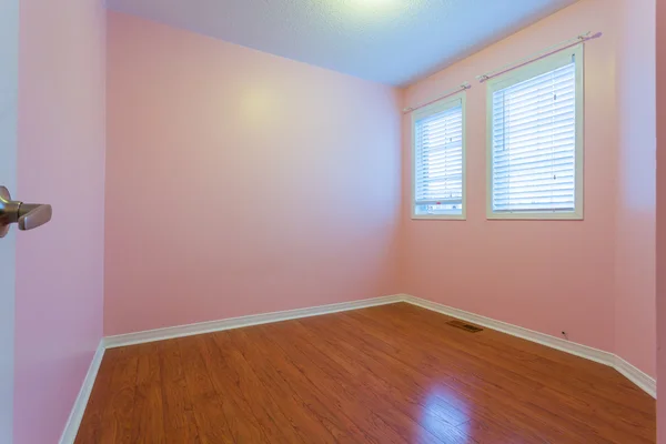 Empty Bedroom in pink color — Stock Photo, Image