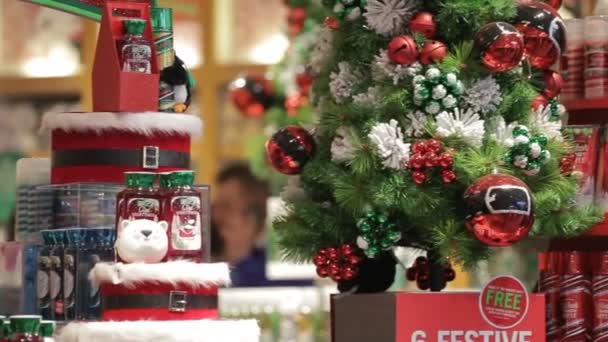 Compras en Navidad — Vídeo de stock