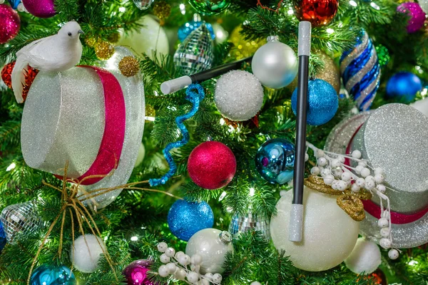 Albero di Natale decorato — Foto Stock