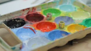 Fırça Palet için koyarak el