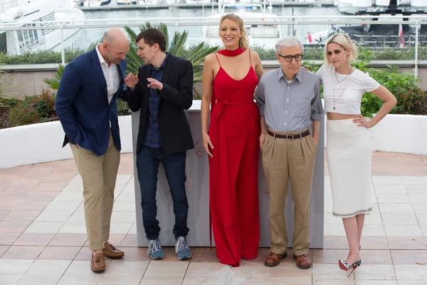 Cory Stoll, Jesse Eisenberg, Blake Lively, Woody Allen — Fotografia de Stock