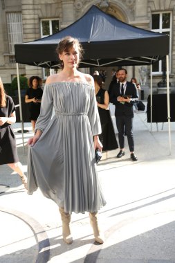 Milla Jovovitch attends the Valentino Haute Couture clipart