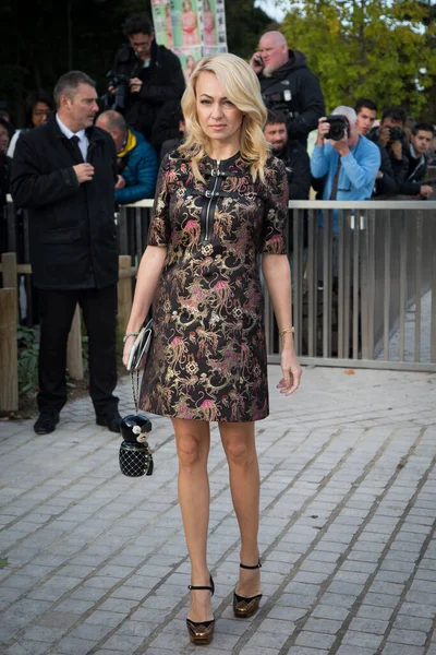 Yana Rudkovskaya Partecipa Alla Louis Vuitton Show Front Row Paris — Foto Stock