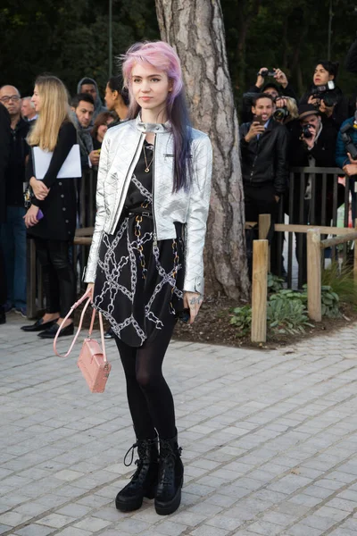 Claire Boucher Grimes Attend Louis Vuitton Show Front Row Paris — Stock Photo, Image