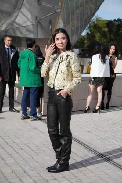 Tina Leung Attends Louis Vuitton Show Front Row Paris Fashion — Stock Photo, Image