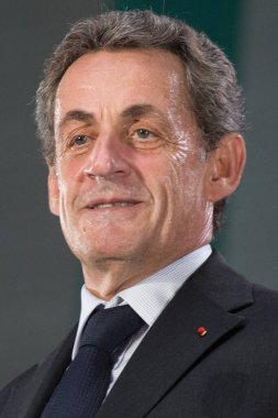 Fransa 'nın eski cumhurbaşkanı Nicolas Sarkozy, Fransa' nın başkenti Marcq-en-Baroeul 'da 21 Eylül 2016' da yapılan Cumhurbaşkanlığı kampanyası toplantısında 