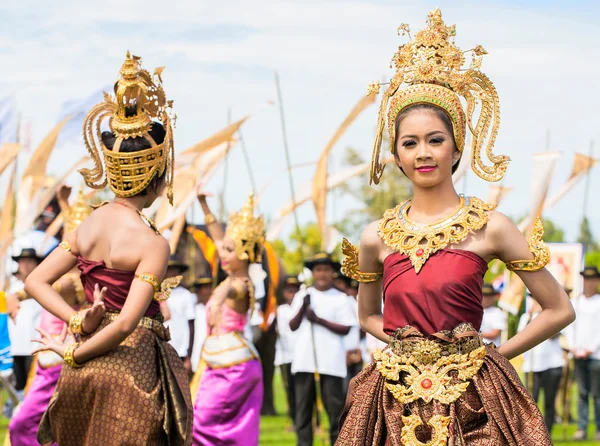 Thailändische Tänzer tanzen — Stockfoto