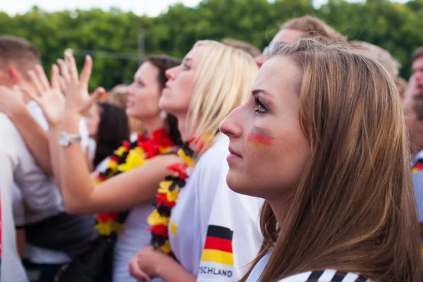 German football fans on Euro 2012 — Stock Photo, Image