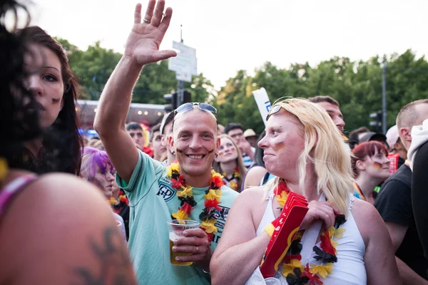 German football fans on Euro 2012 — Stock Photo, Image