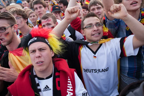 German football fans on Euro 2012 — Stock Photo, Image