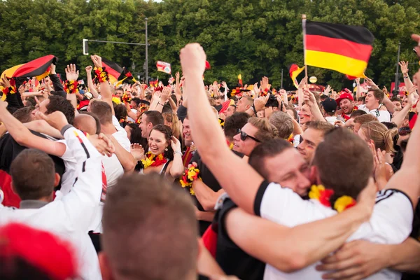 German football fans on Euro 2012 — Stock Photo, Image