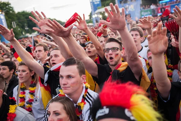 German football fans on Euro 2012 — Stock Photo, Image