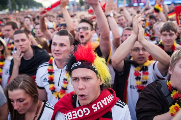 German football fans on Euro 2012 — Stock Photo, Image