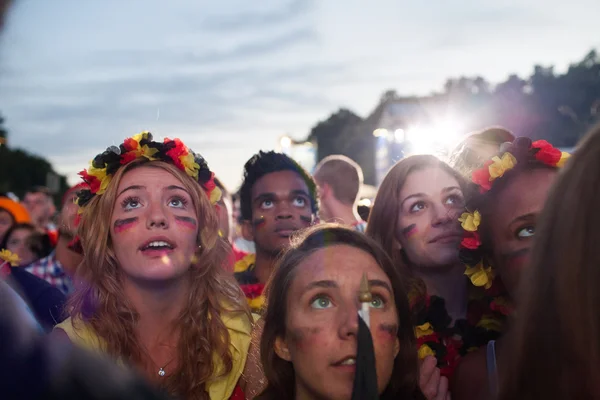 Tyska fotbollsfans på Euro 2012 — Stockfoto