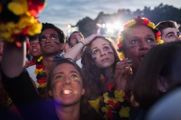 Fãs de futebol alemães no Euro 2012 — Fotografia de Stock