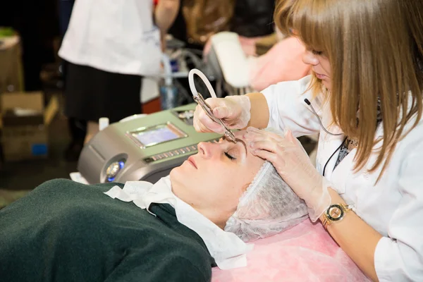 International exhibition of professional cosmetics — Stock Photo, Image