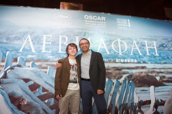 Prima del film Leviathan al Cinema di Mosca, 28 gennaio 2015 a Mosca, Russia — Foto Stock