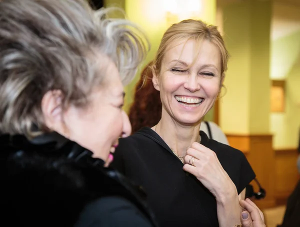 Actress Ingeboga Dapkunaite and Tatyana Tarasova — Stock Photo, Image