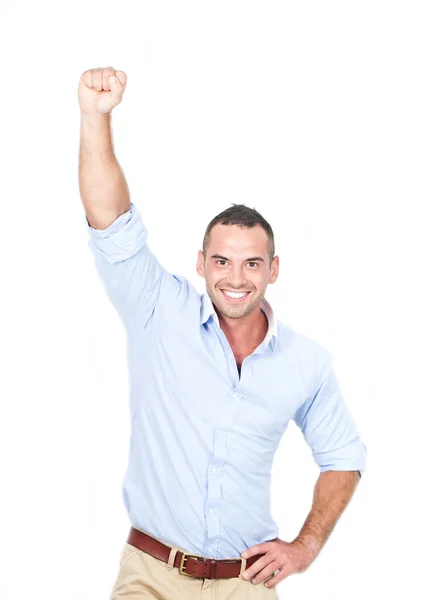 Jovem homem feliz retrato — Fotografia de Stock