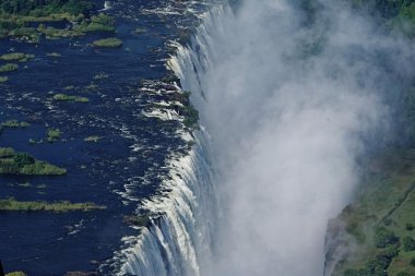 Victoria falls hava görünümünden