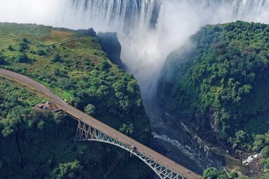 Victoria falls hava görünümünden