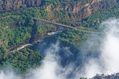 Victoria falls hava görünümünden
