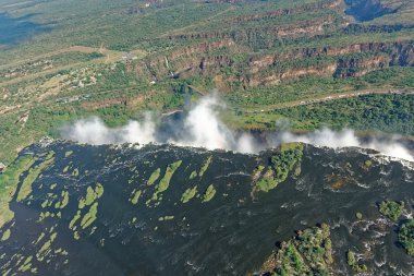Victoria falls hava görünümünden