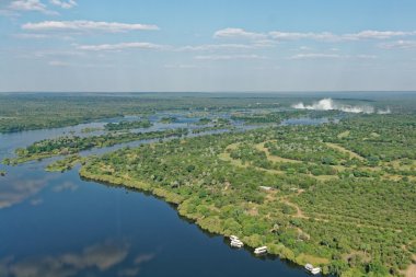 Victoria falls hava görünümünden