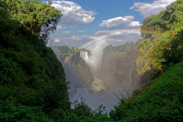 Aerial view from the Victoria falls