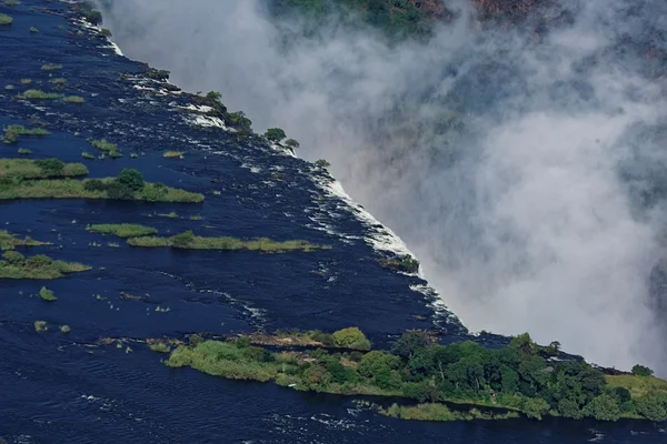 Luchtfoto van de Victoria watervallen — Stockfoto