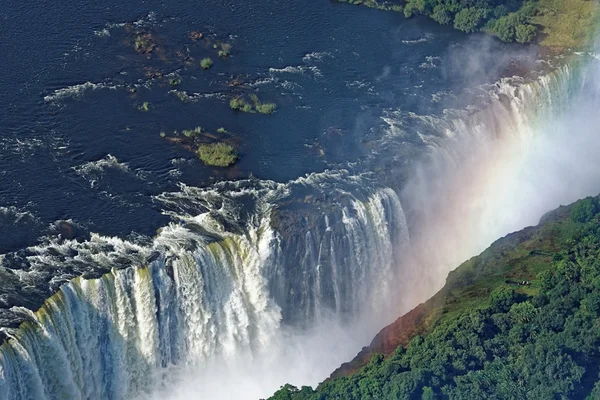 Vista aérea das cataratas de Victoria — Fotografia de Stock