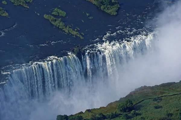 Luchtfoto van de Victoria watervallen — Stockfoto