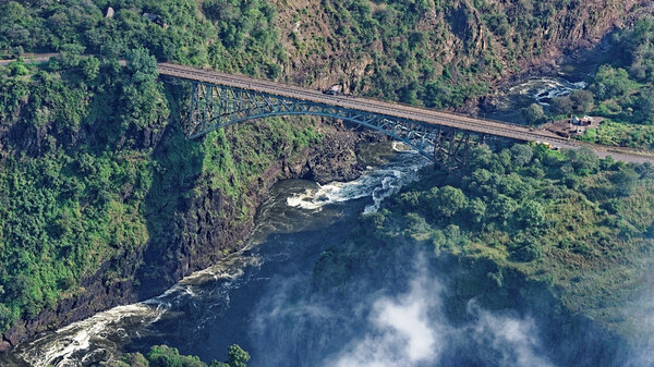 Вид с водопада Виктория
