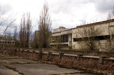 Pripyat hayalet kasaba, Cher içinde terk edilmiş merkezi kare grafiti