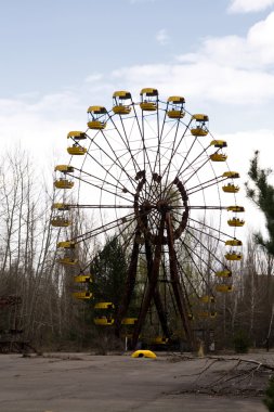 Dönme dolap Pripyat ghost Town, Çernobil nükleer güç planı