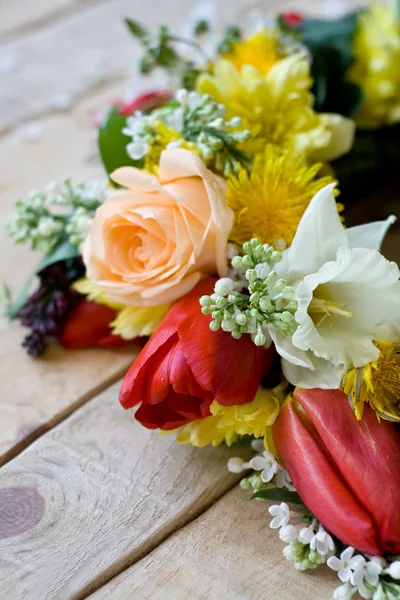 Bouquet of colorful spring flowers — Stock Photo, Image