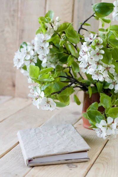 Een boeket van bloeiende takken van bomen van het fruit Stockfoto