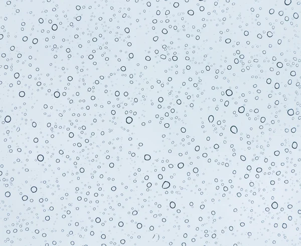 Burbujas de agua sobre fondo azul cristal —  Fotos de Stock