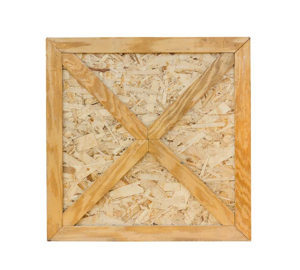 Texture of oriented strand board (OSB)  box — Stock Photo, Image