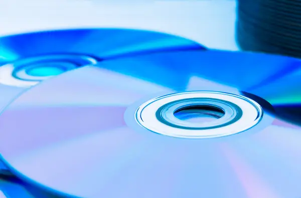 Closeup compactdiscs (Cd/Dvd) — Stockfoto