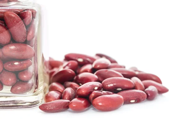 Bottle of dry Kidney beans — Stock Photo, Image